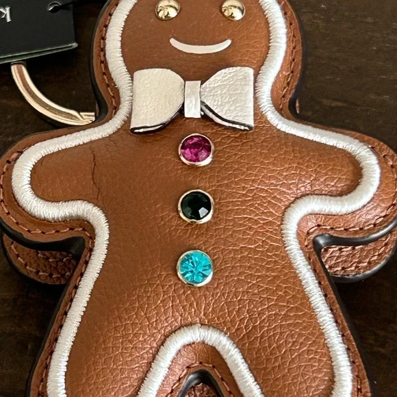 NWT - Kate Spade  Gingerbread Key Chain - Picture 2 of 9